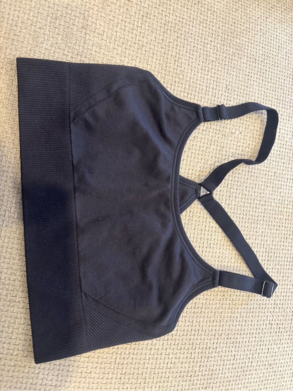 all in motion Black Adjustable Strappy Sports Bra